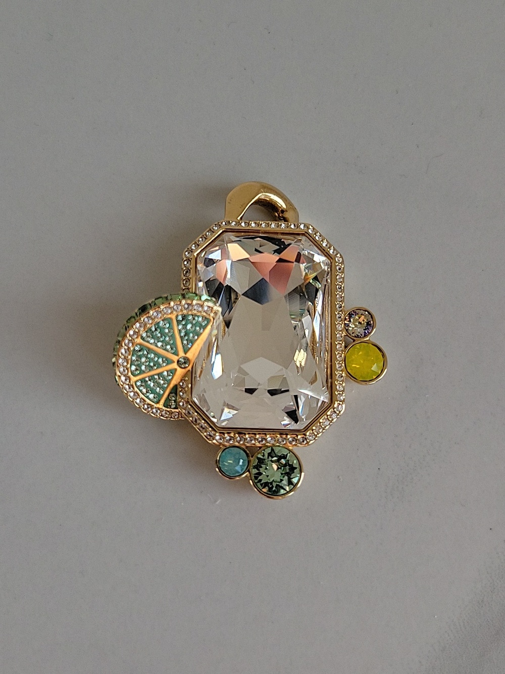 Swarovski Large Gold-Tone Fruit Pendant - Picture 2 of 11